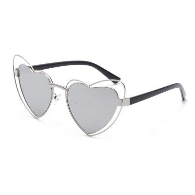Marry Cat Eye Heart Sunglasses - Retro Luxury for Women