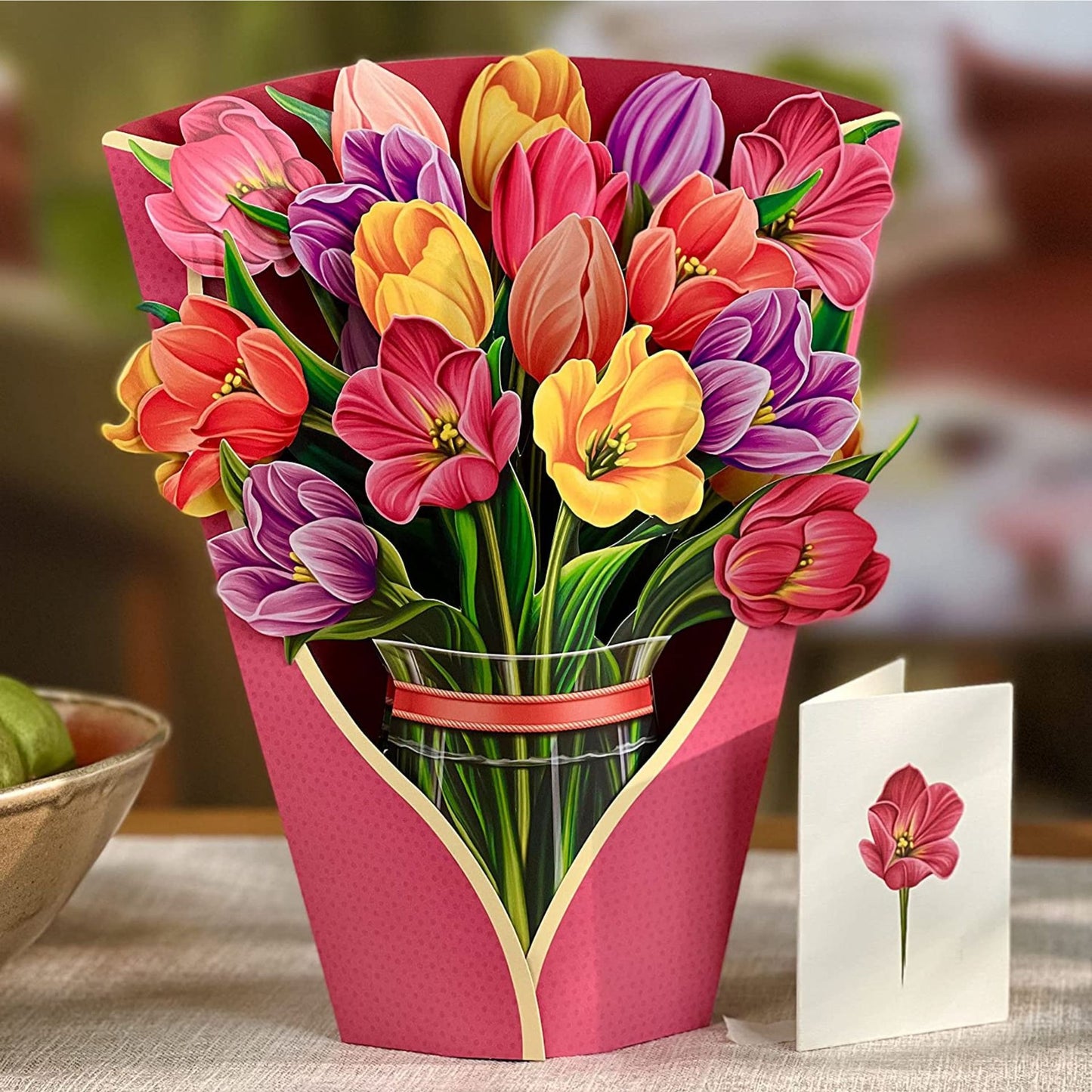 3D Paper Flowers Popup Greeting Cards