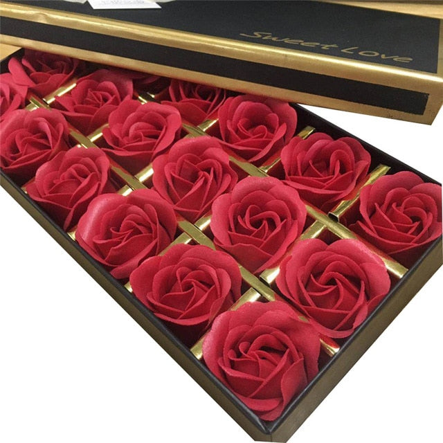 18Pcs Box Simulation Rose Soap Flower Gift