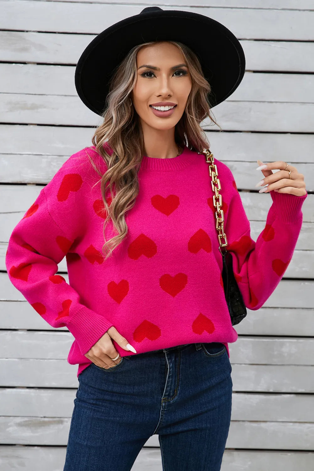 Angel Wings Heart Long Sleeve Sweater