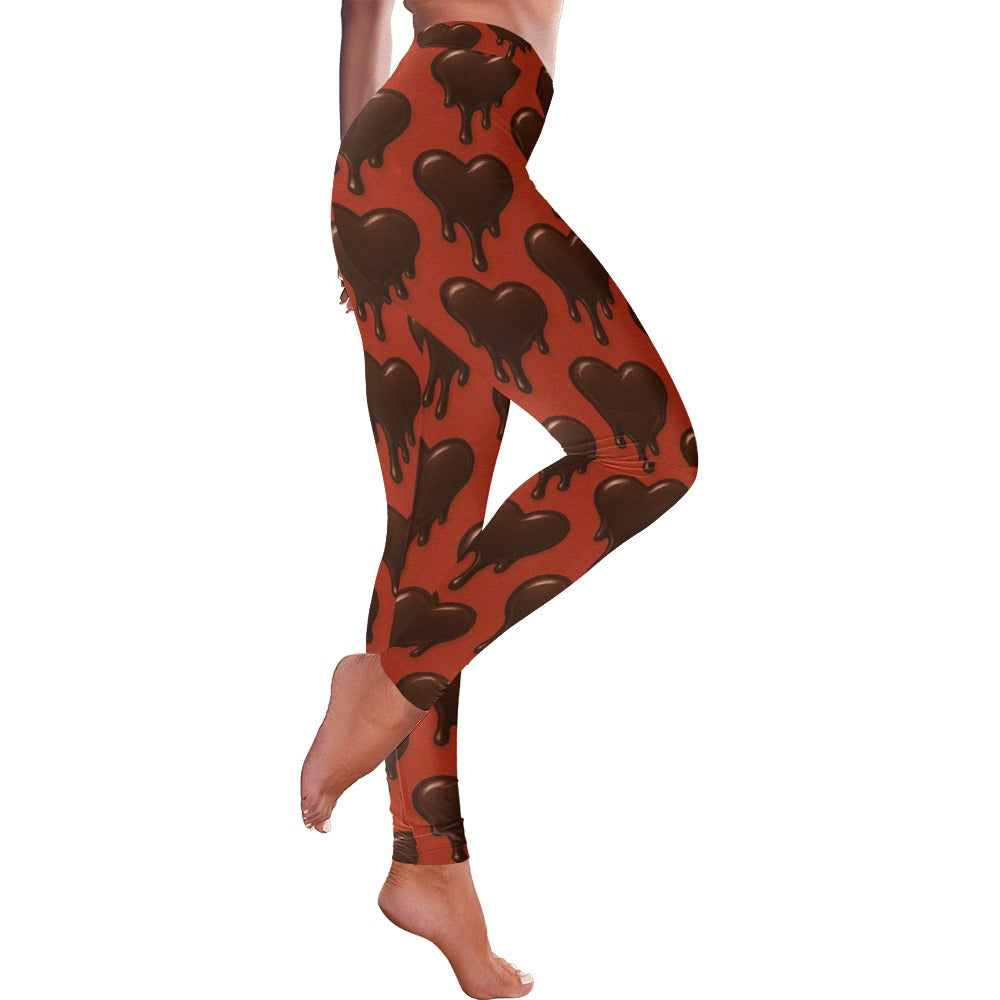 Melting Chocolate Women's All-Over Low Rise Leggings