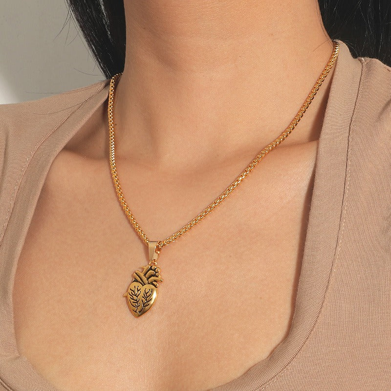 Creative Heart Couple Pendant Necklace