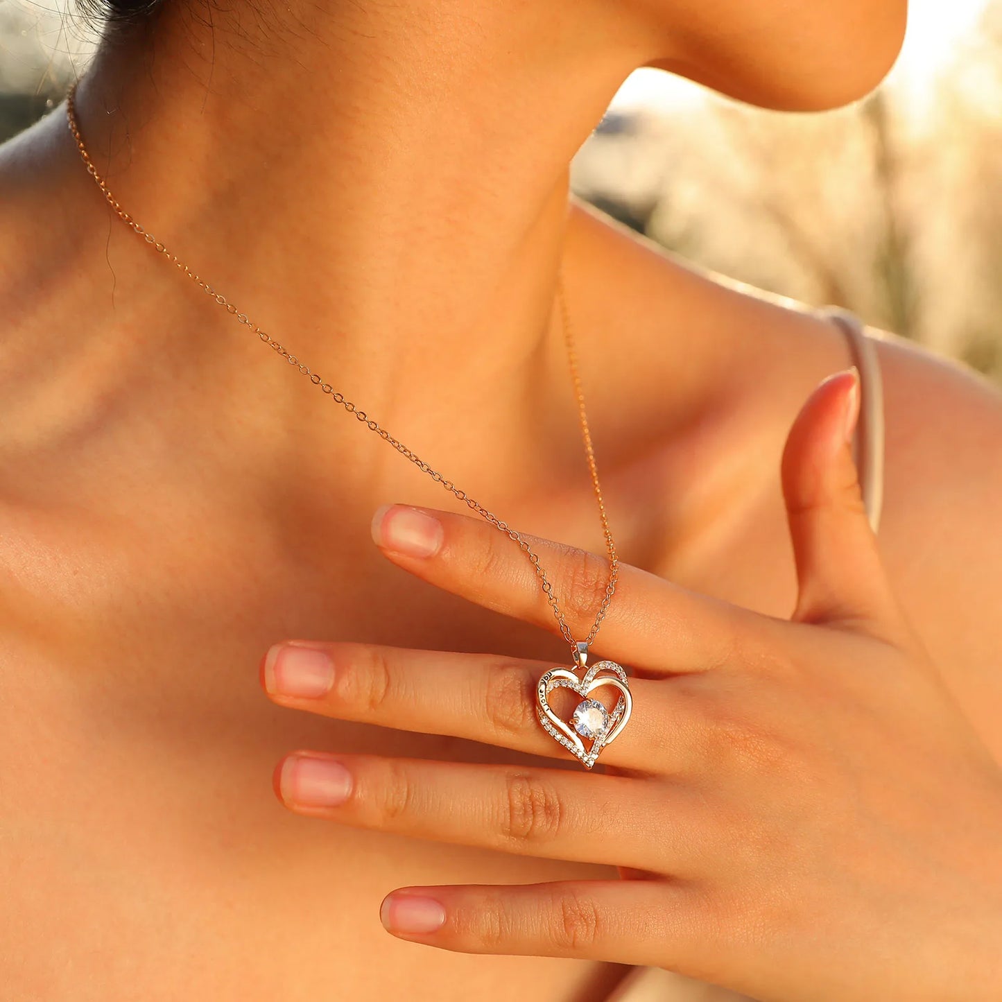 Heart Necklace for Women - Birthstone Jewelry