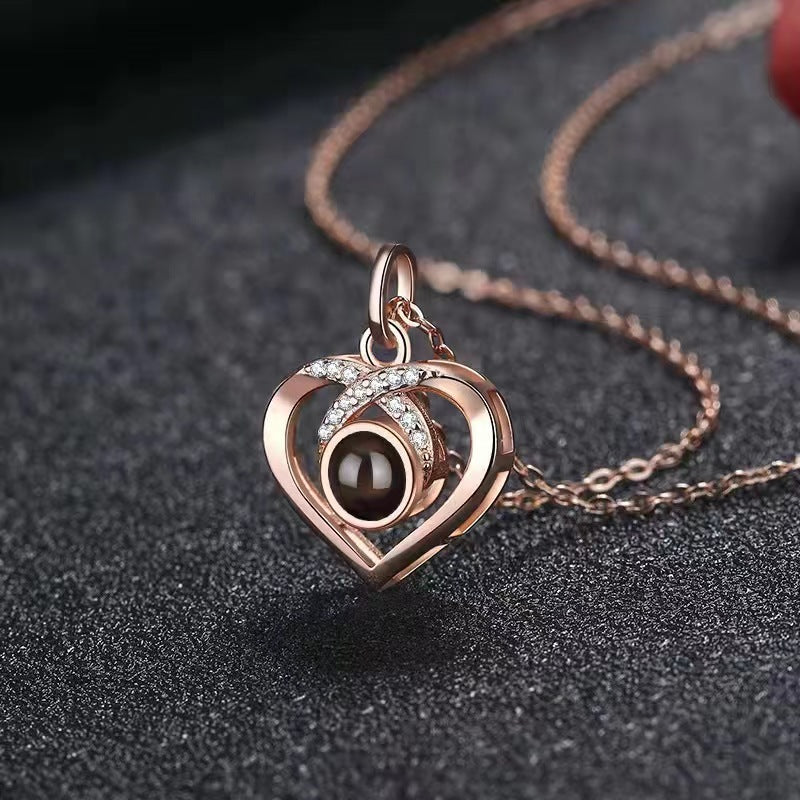 Personalized Photo Projection Necklace