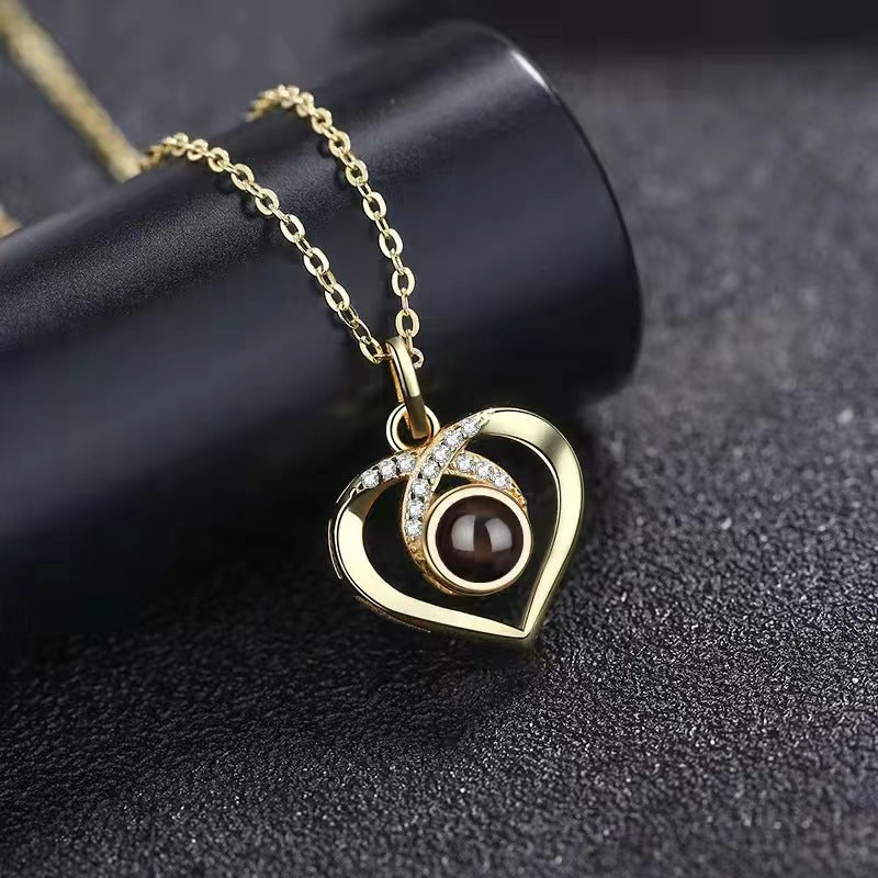 Personalized Photo Projection Necklace