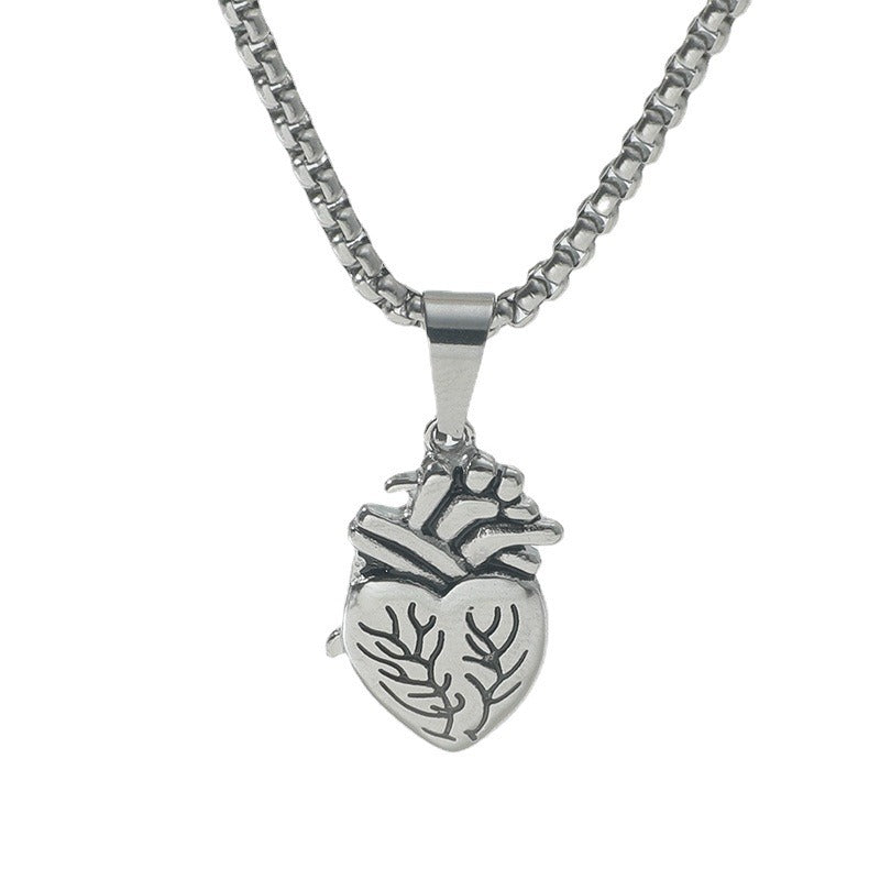 Creative Heart Couple Pendant Necklace