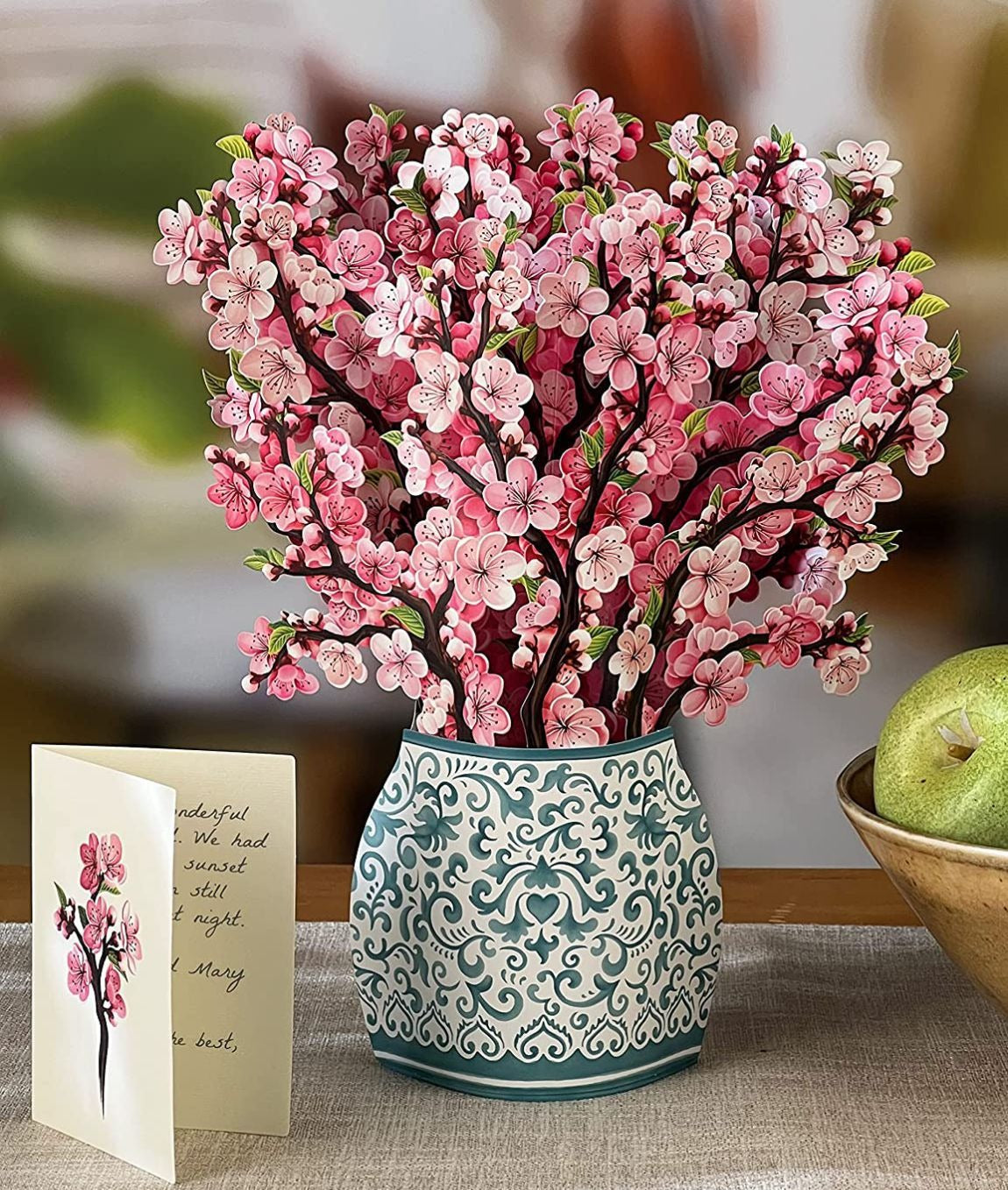 3D Paper Flowers Popup Greeting Cards