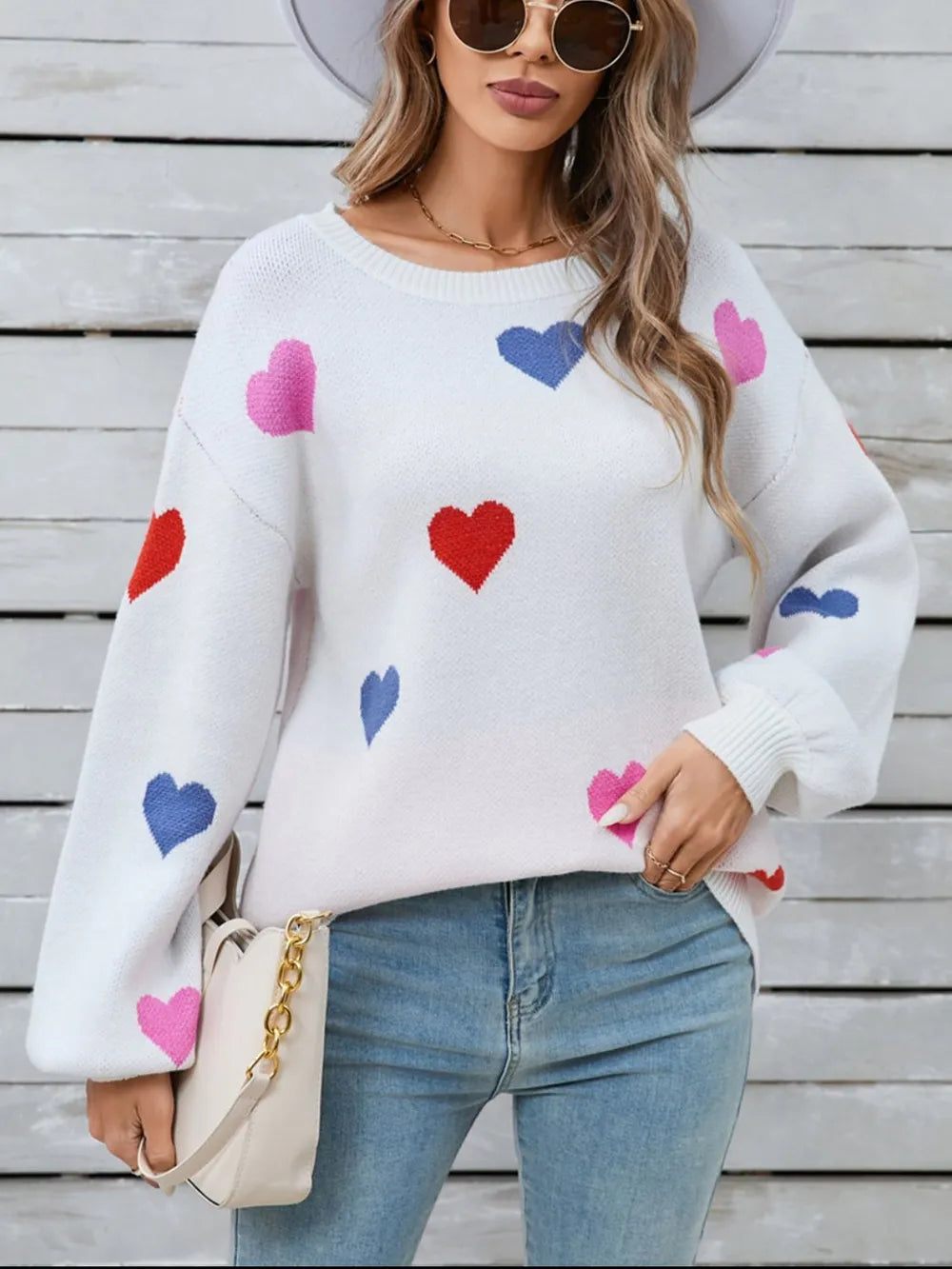 Angel Wings Heart Long Sleeve Sweater