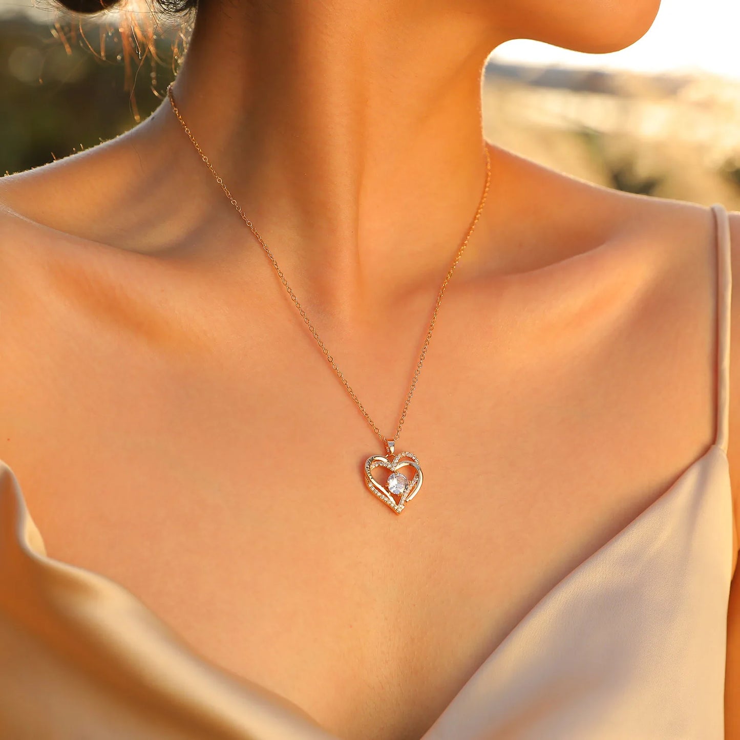 Heart Necklace for Women - Birthstone Jewelry