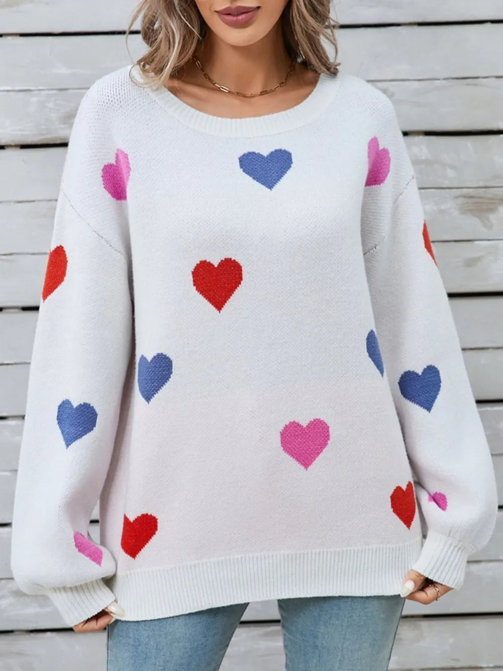 Angel Wings Heart Long Sleeve Sweater