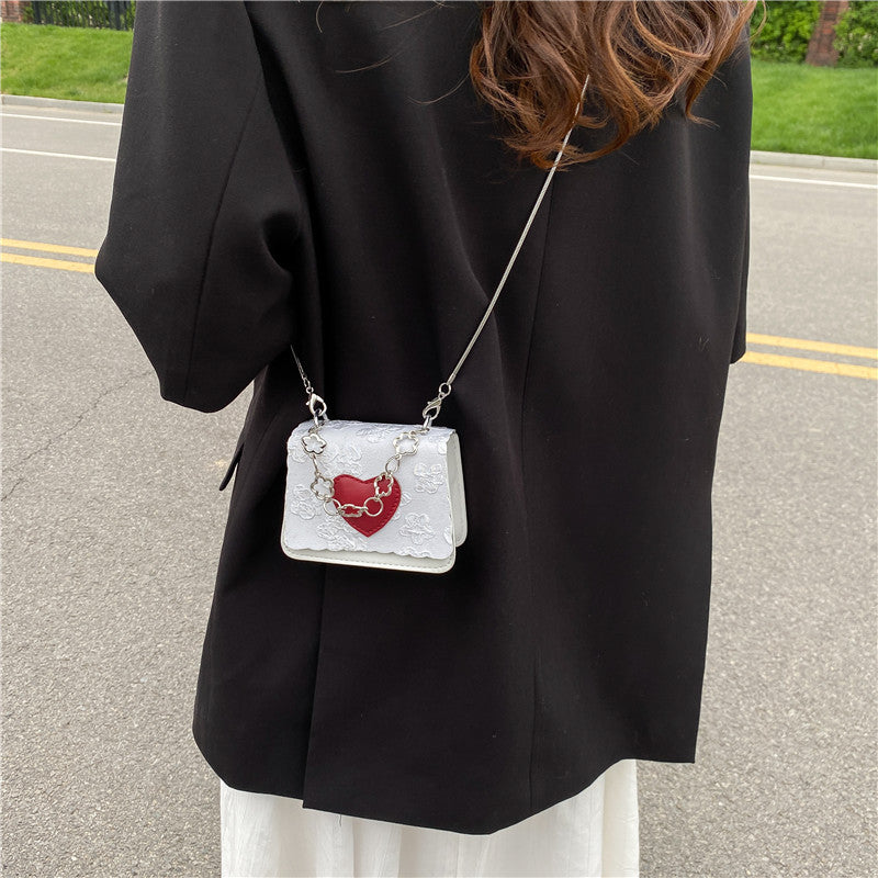 Western Style Peach Heart Bag - Perfect for Summer Dates!