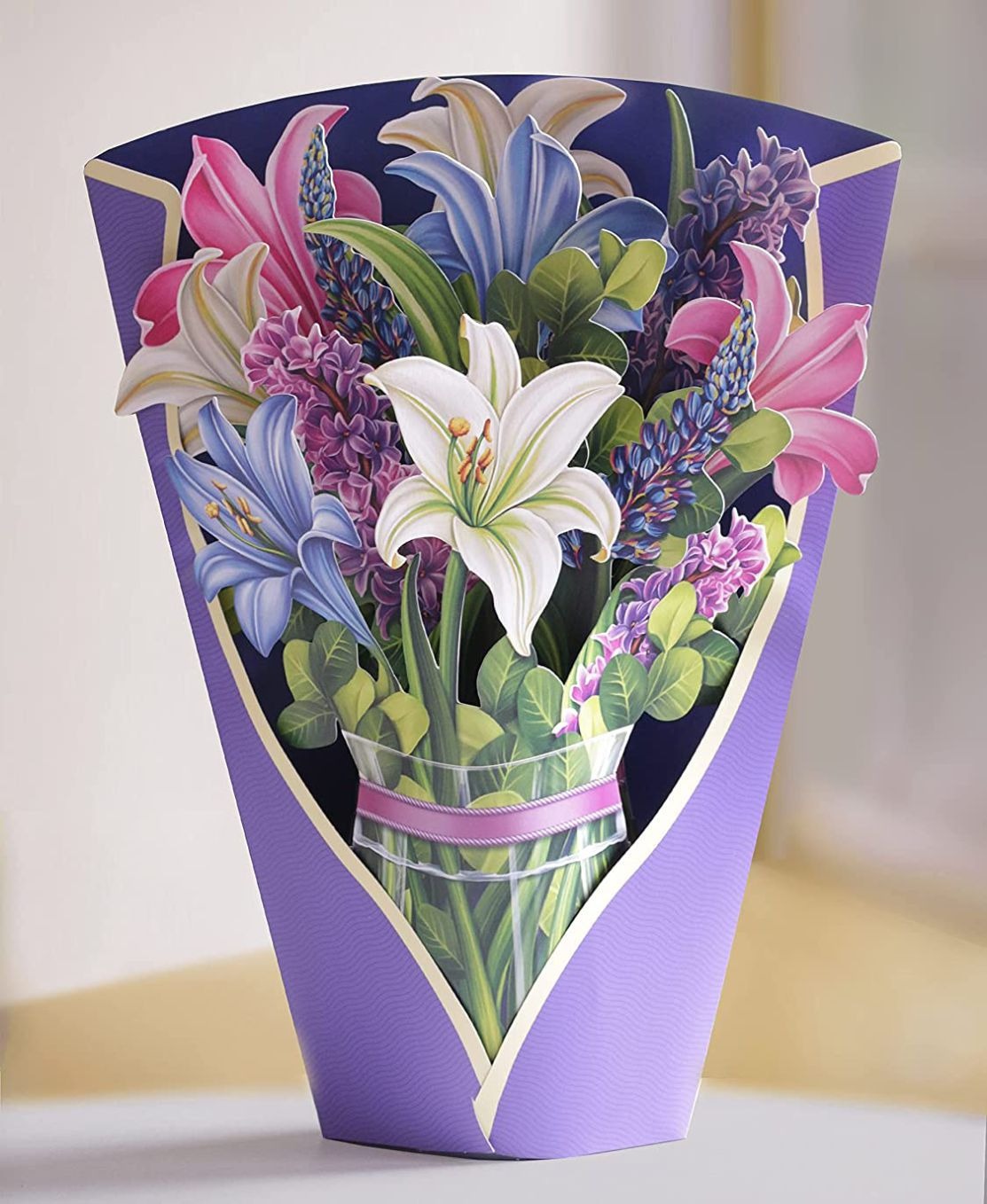 3D Paper Flowers Popup Greeting Cards
