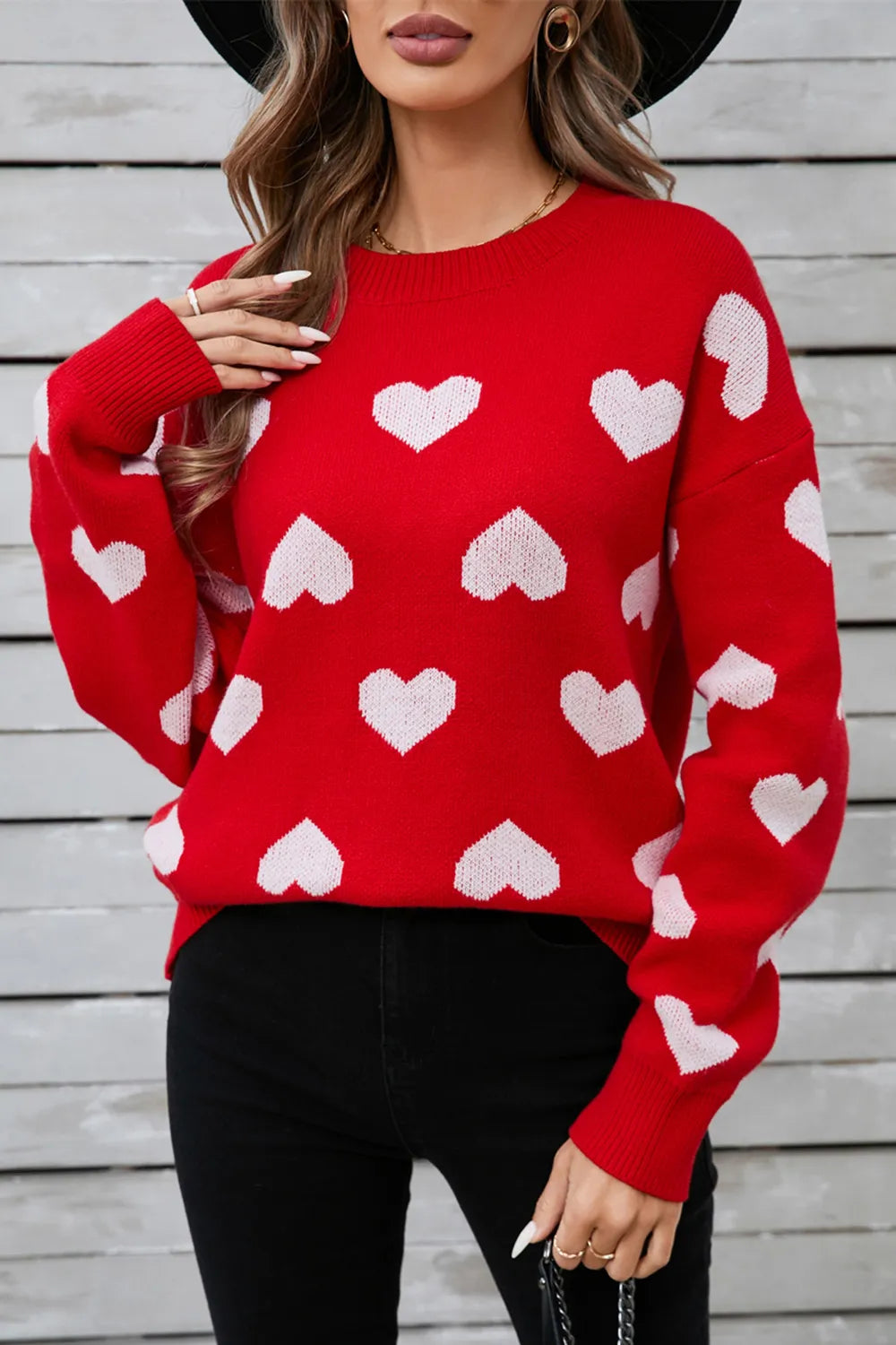 Angel Wings Heart Long Sleeve Sweater