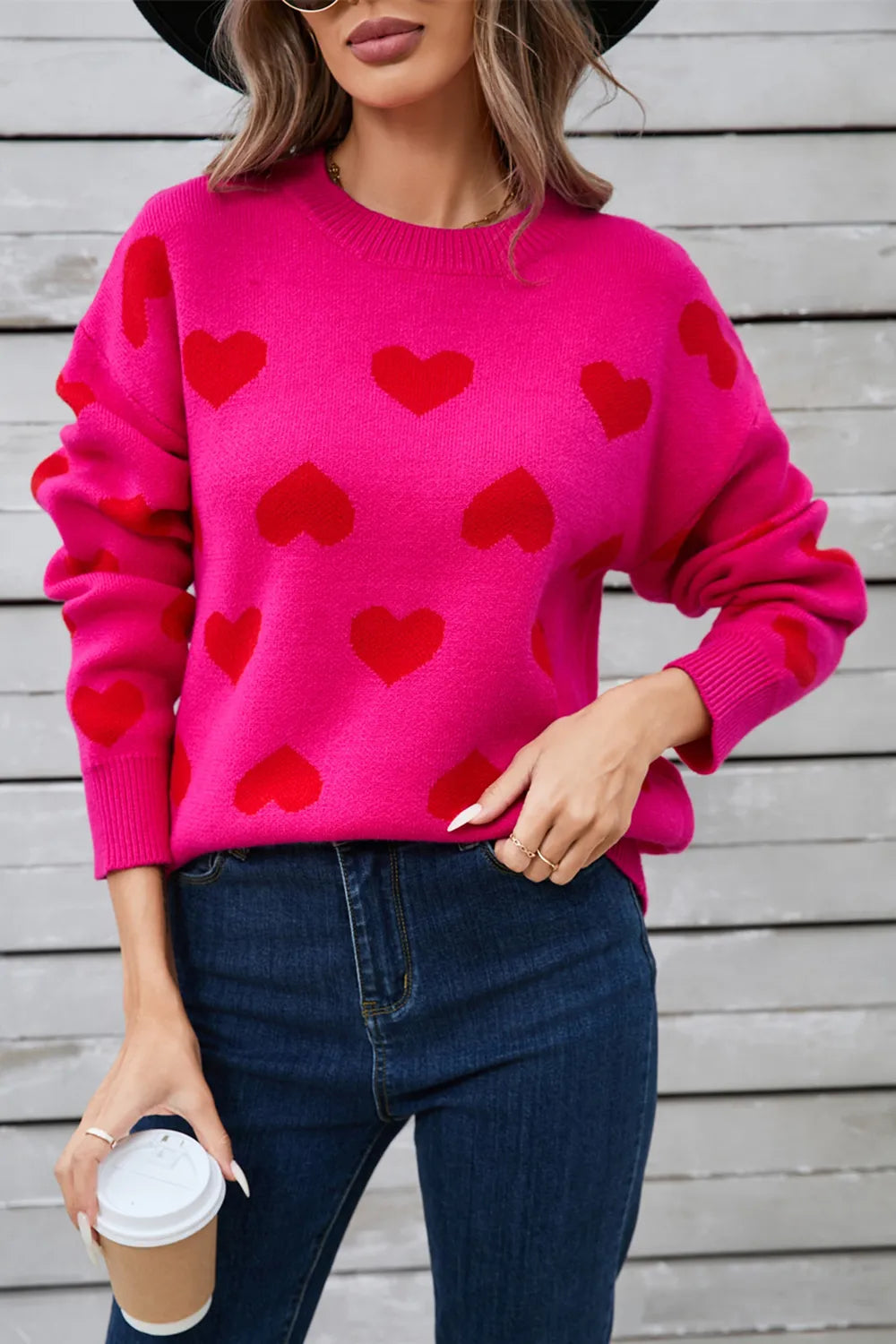 Angel Wings Heart Long Sleeve Sweater