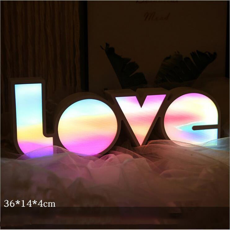 Explosive LED Letter Light Box - LOVE