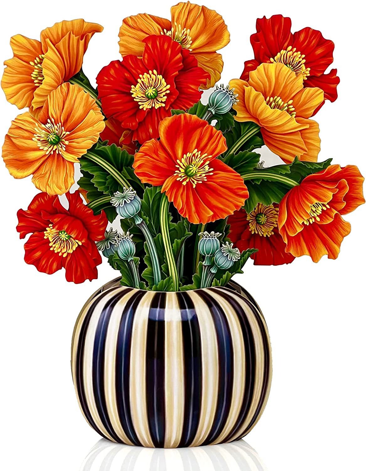 3D Paper Flowers Popup Greeting Cards