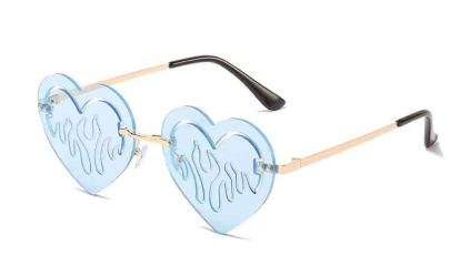 Rimless Heart Sunglasses for Women - Luxury & Unique