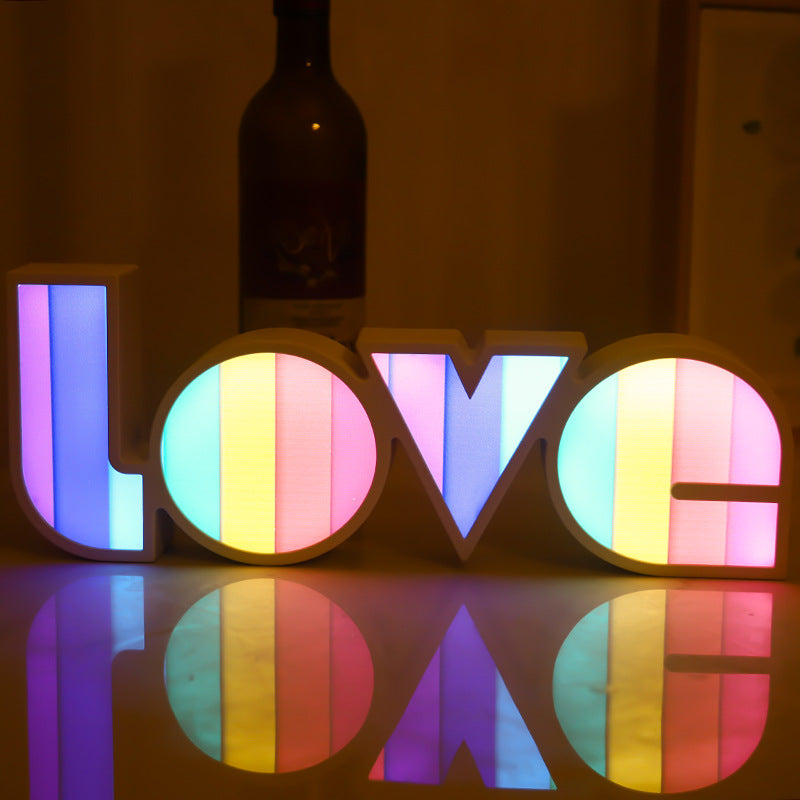 Explosive LED Letter Light Box - LOVE