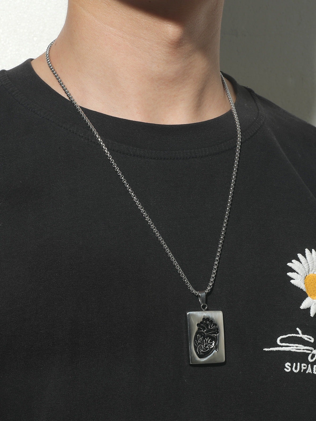 Creative Heart Couple Pendant Necklace