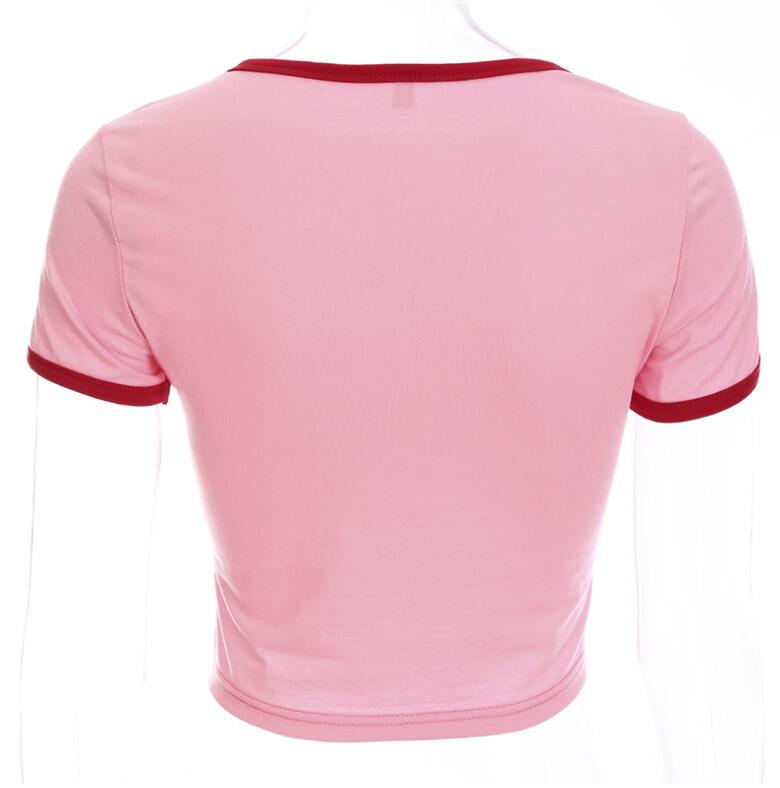 Summer Love Heart Print Short Sleeve T-Shirt