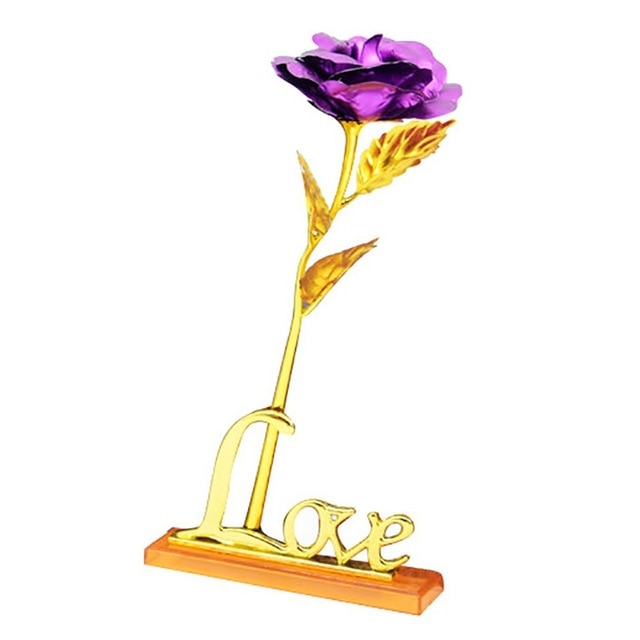 24K Foil Plated Rose Gold Wedding Decoration