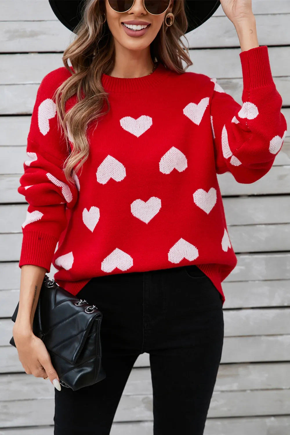 Angel Wings Heart Long Sleeve Sweater