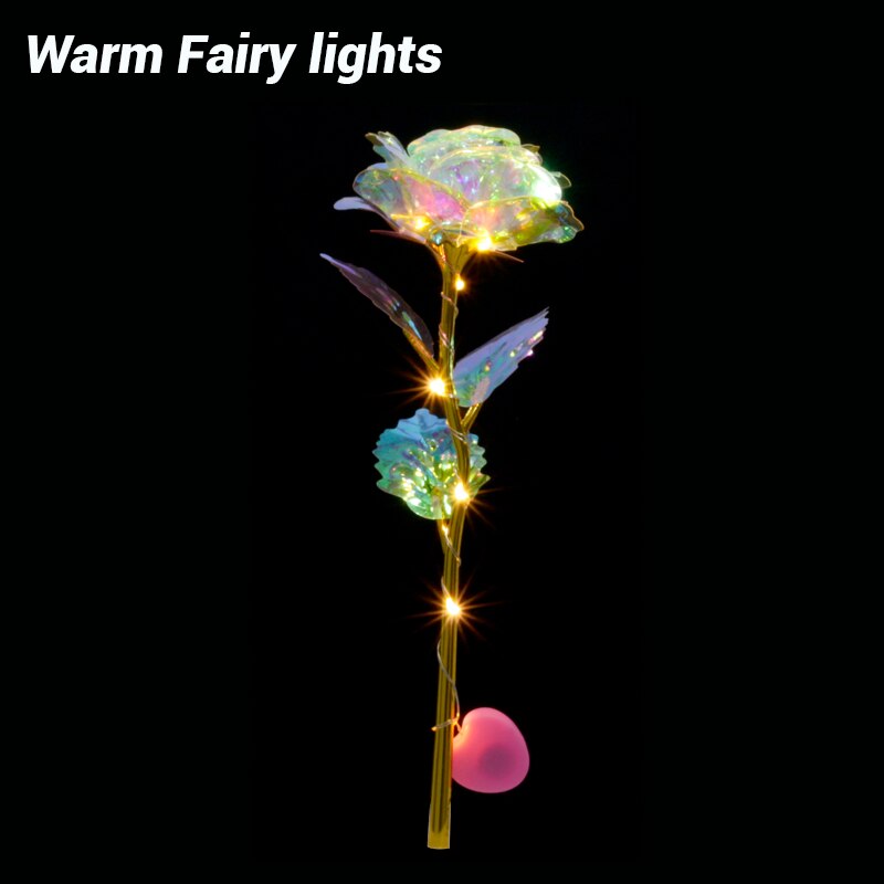 Romantic Colorful LED Fairy Rose Flowers