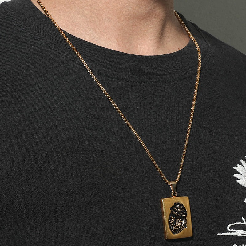 Creative Heart Couple Pendant Necklace
