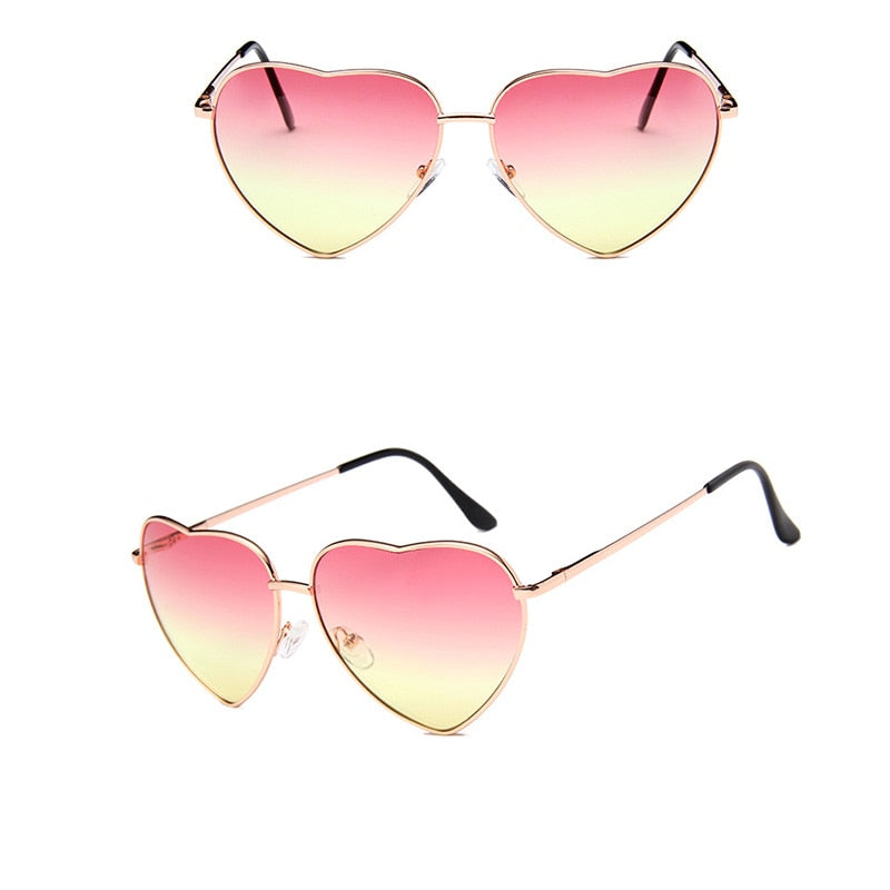 Heart Sunglasses - Candy Color Shades for Women