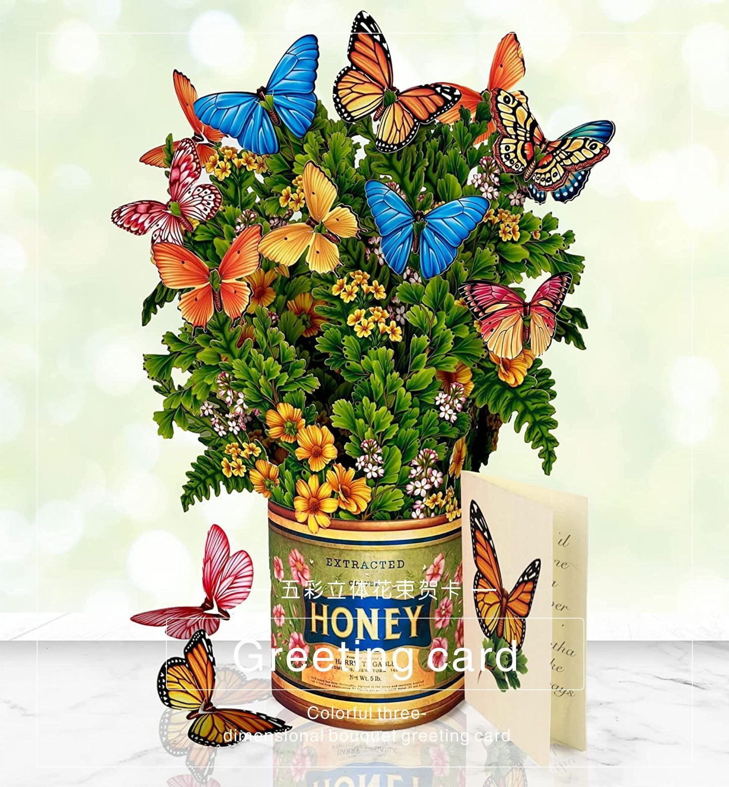 3D Paper Flowers Popup Greeting Cards