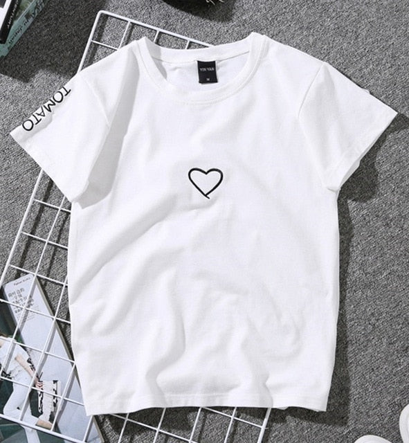 Summer Couples Lovers T-Shirt for Women