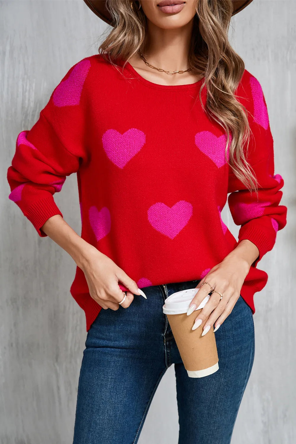 Angel Wings Heart Sweater