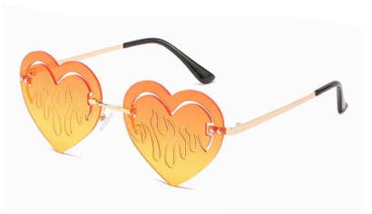 Rimless Heart Sunglasses for Women - Luxury & Unique