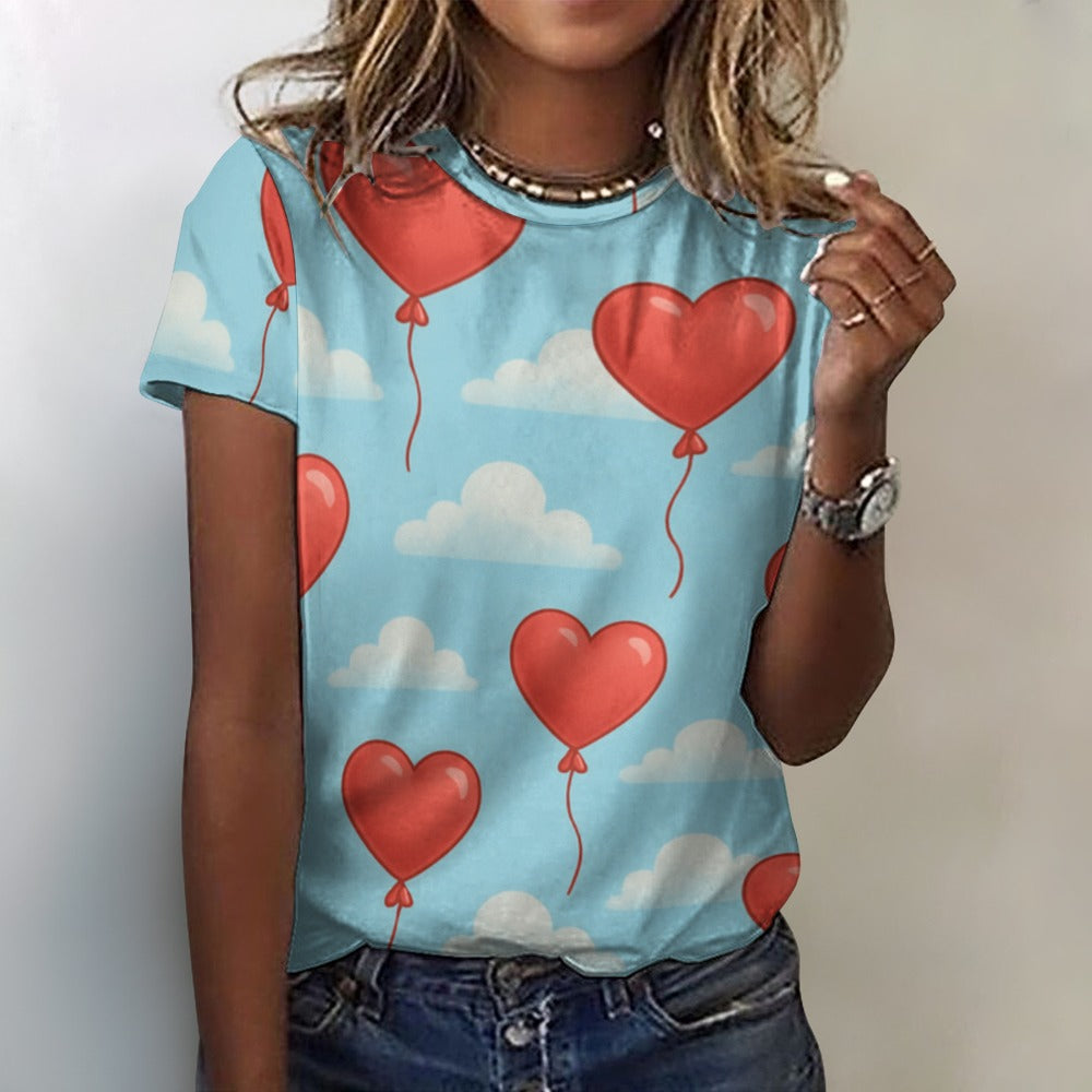 Heart Balloons Valentine's Day Women's T-Shirt