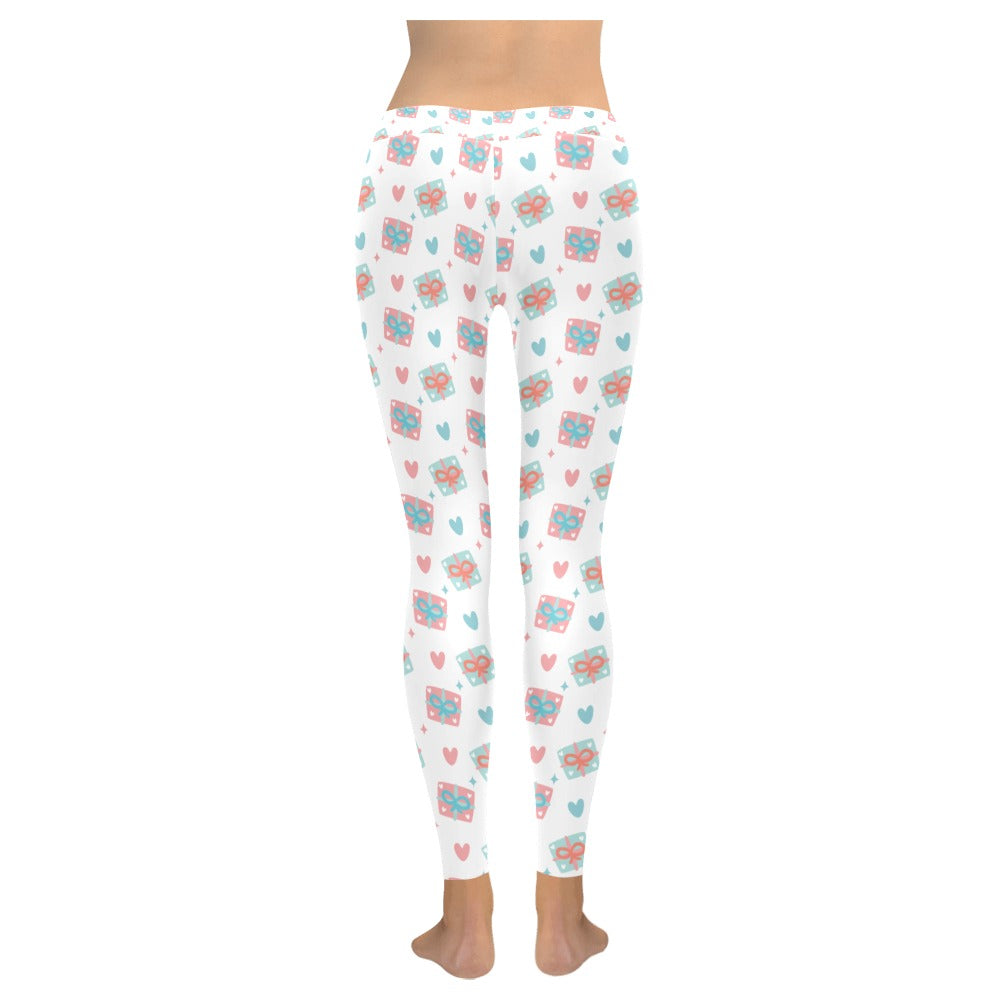 Valentine's Day heARTS AND Gifts Women's All-Over Low Rise Leggings