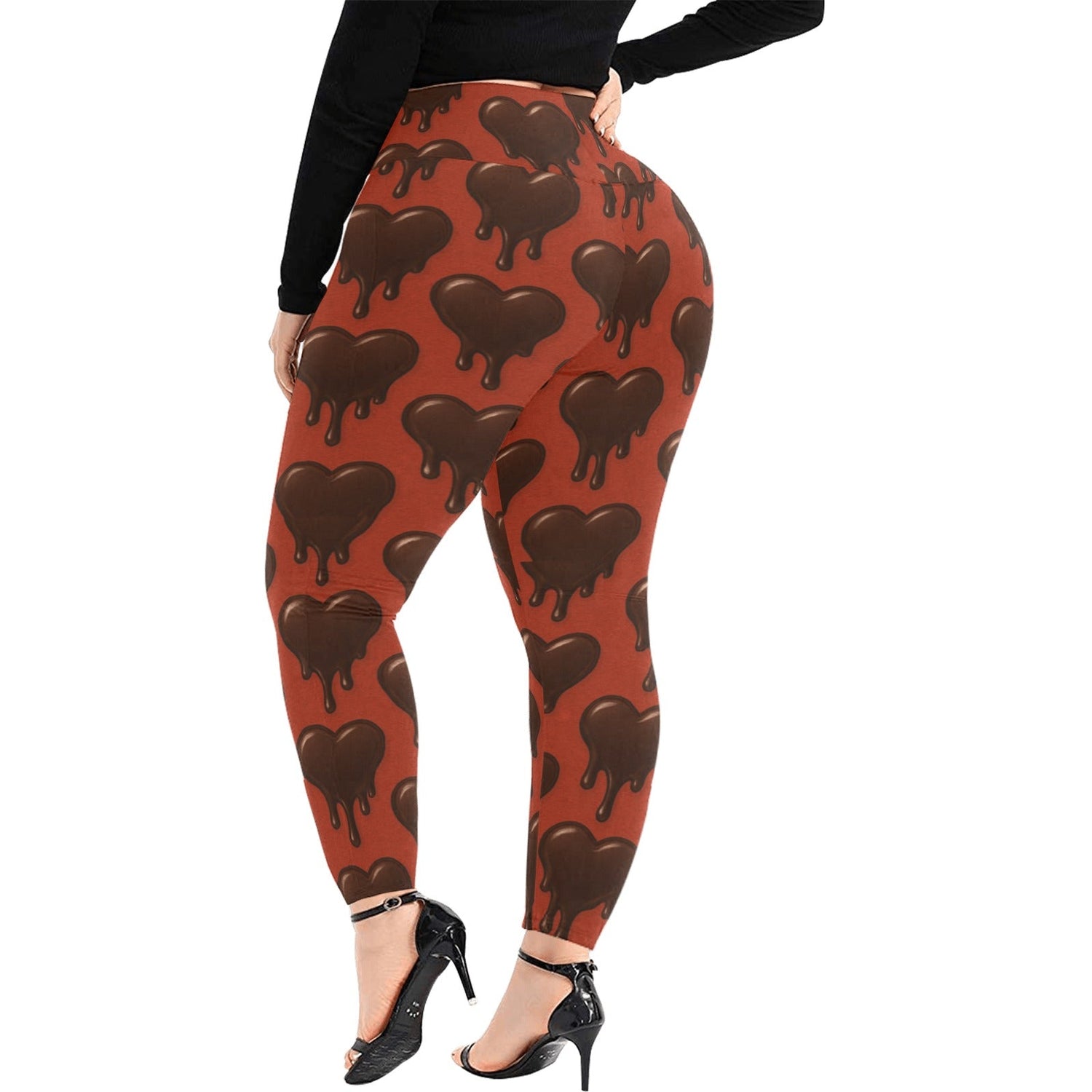 Plus Size Valentines Leggings