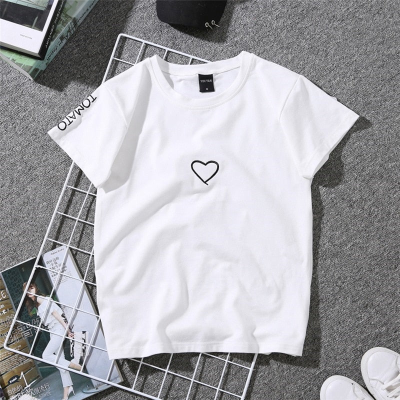 Summer Couples Lovers T-Shirt for Women