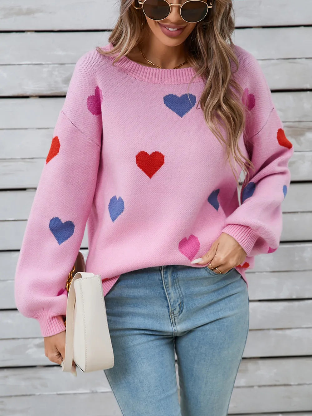 Angel Wings Heart Long Sleeve Sweater