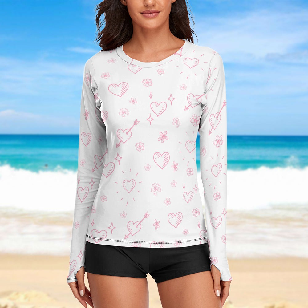 Hearts with Arrows Valentine's Day Women's Long Sleeve T-Shirt