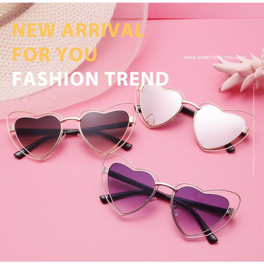 Marry Cat Eye Heart Sunglasses - Retro Luxury for Women