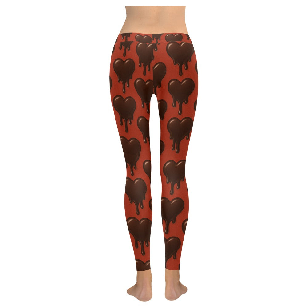 Melting Chocolate Women's All-Over Low Rise Leggings