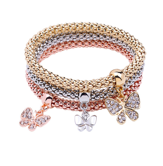 Dainty Jewelry Life Tree Heart Bracelet & Bangles Set