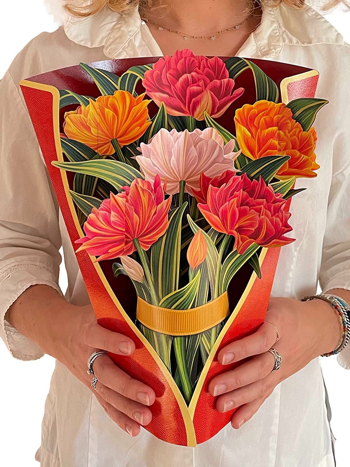 3D Paper Flowers Popup Greeting Cards