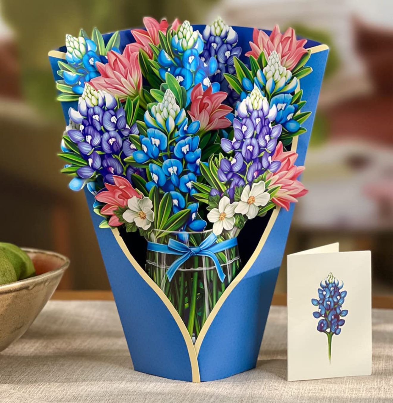3D Paper Flowers Popup Greeting Cards
