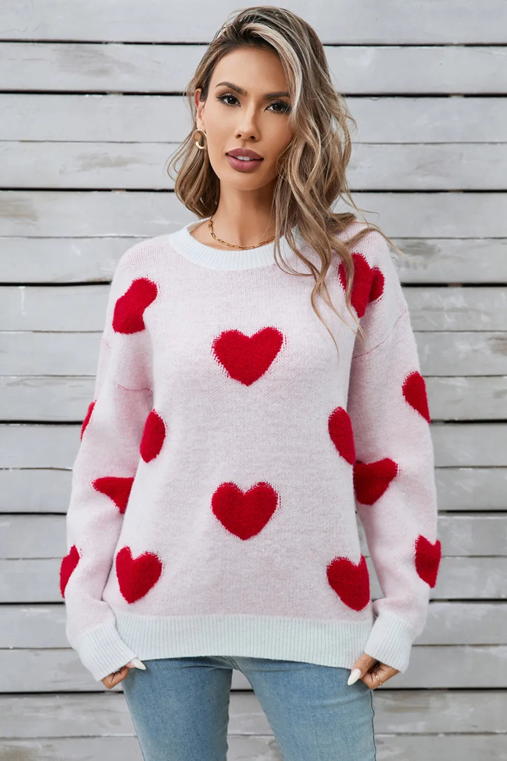 Angel Wings Heart Long Sleeve Sweater