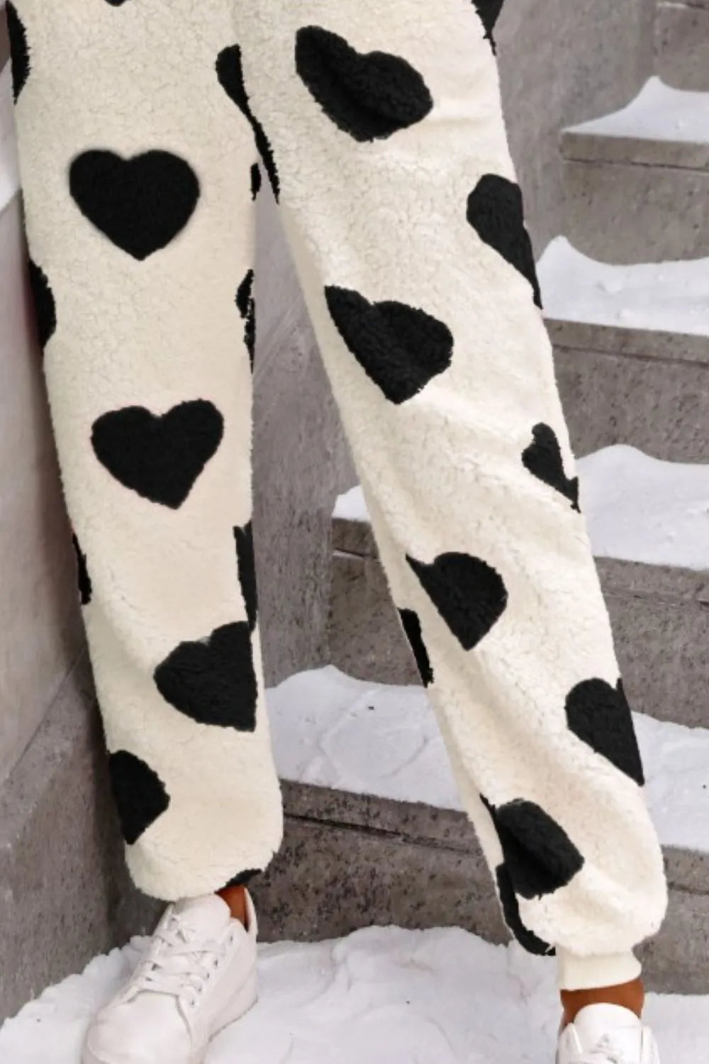 Heart Zip Up Hooded Lounge Jumpsuit