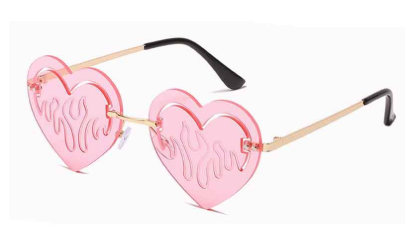 Rimless Heart Sunglasses for Women - Luxury & Unique