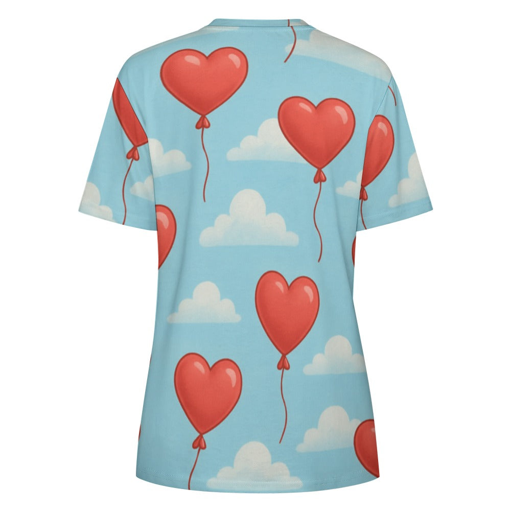 Heart Balloons Valentine's Day Women's T-Shirt