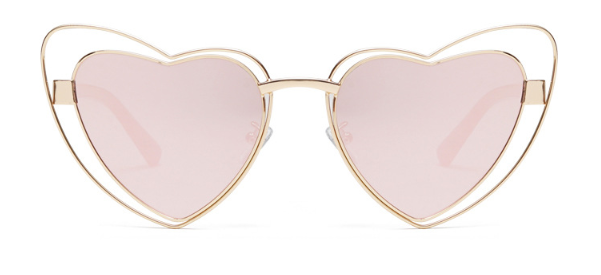 Marry Cat Eye Heart Sunglasses - Retro Luxury for Women