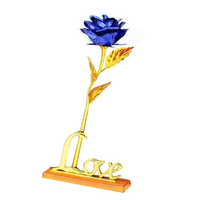 24K Foil Plated Rose Gold Wedding Decoration